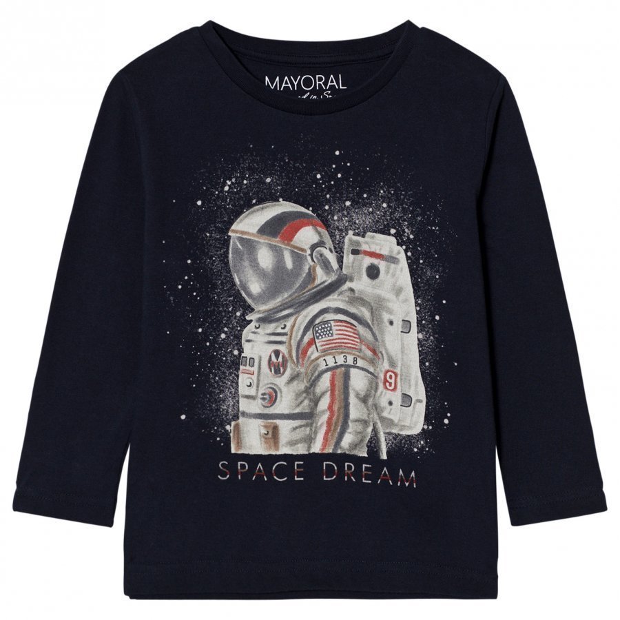 Mayoral Navy Space Dream Long Sleeve Tee Pitkähihainen T-Paita