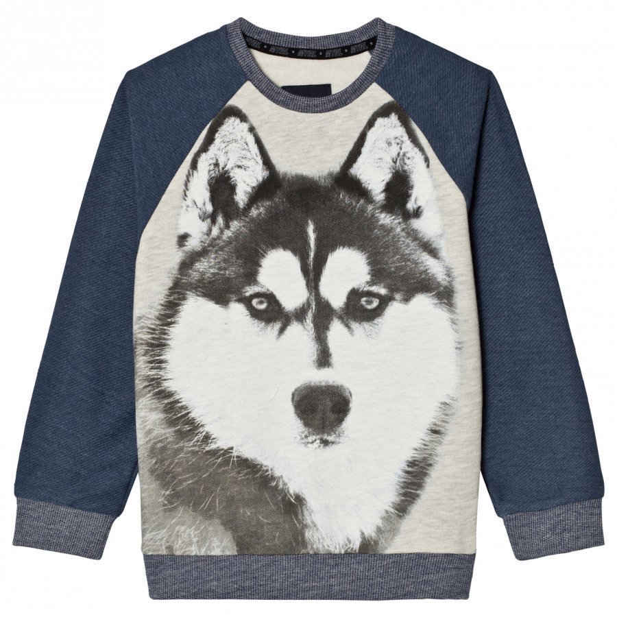 Mayoral Navy Wolf Print Raglan Sweatshirt Oloasun Paita