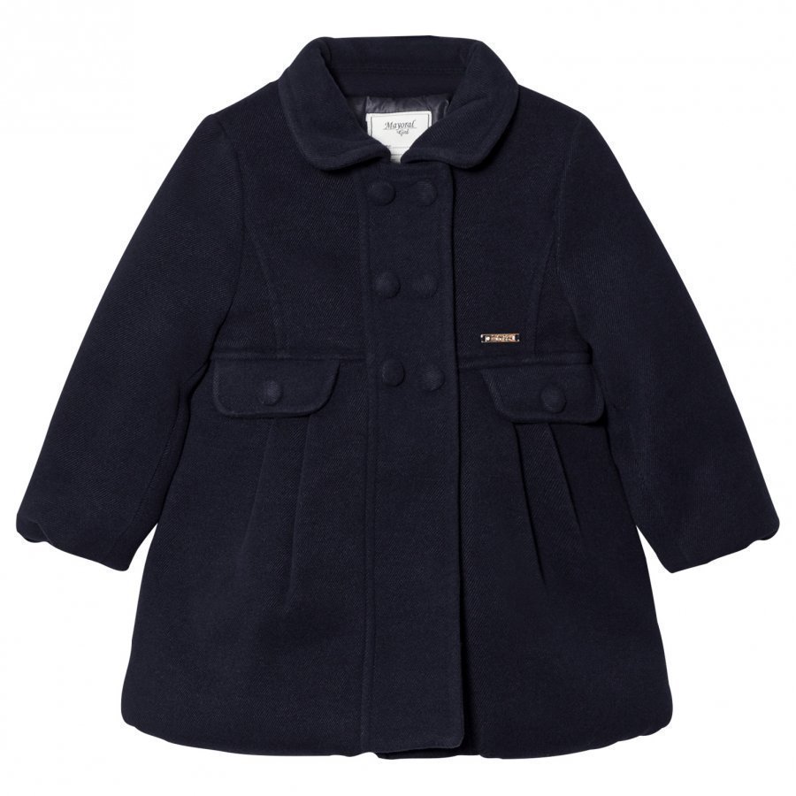 Mayoral Navy Wool Smart Coat Talvitakki