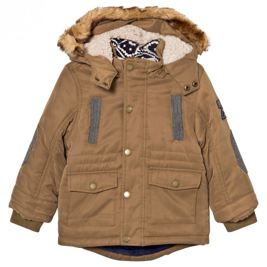 Mayoral Ocre Padded Hooded Parka Parkatakki