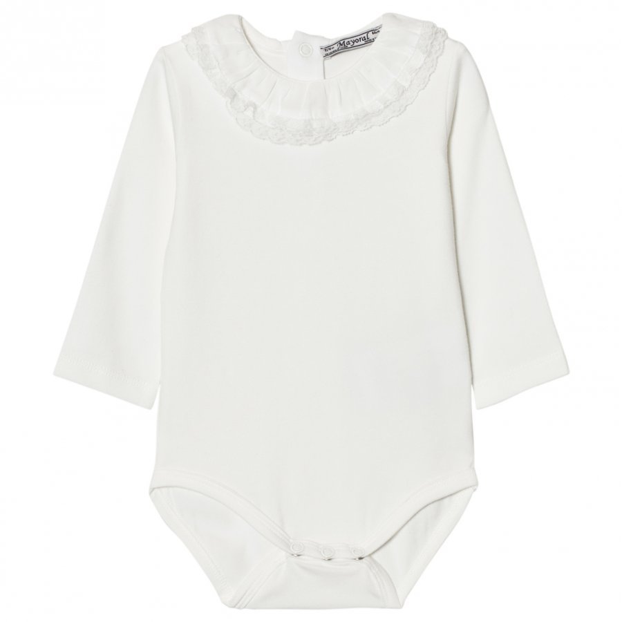 Mayoral Off-White Baby Body With Lace Collar Body
