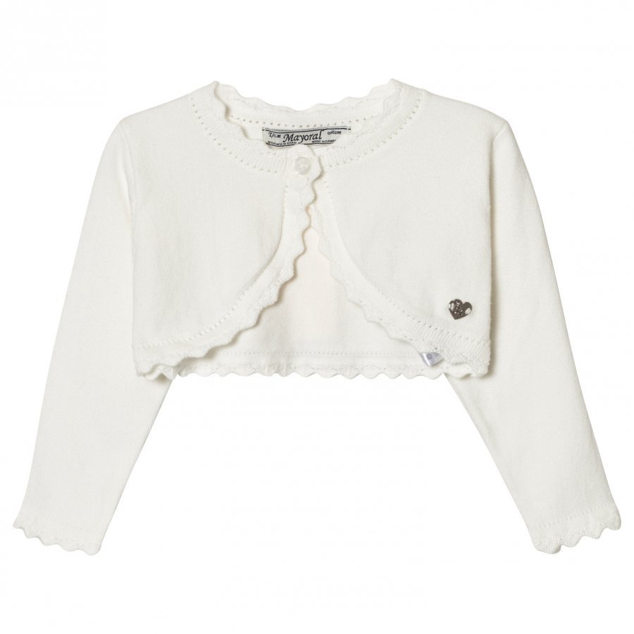 Mayoral Off-White Knit Bolero