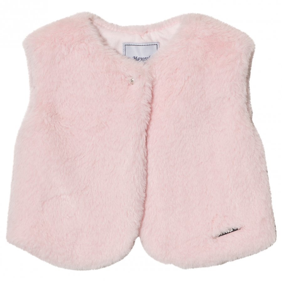 Mayoral Pale Pink Faux Fur Vest Turkis