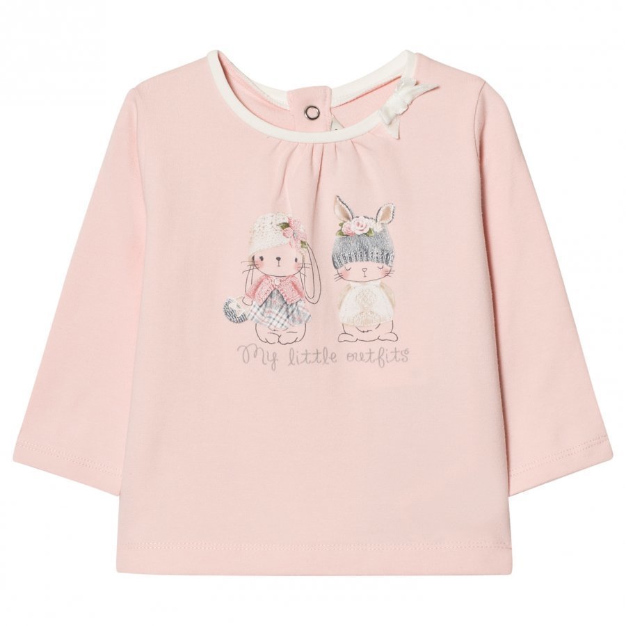 Mayoral Pink Bunny Print Tee T-Paita