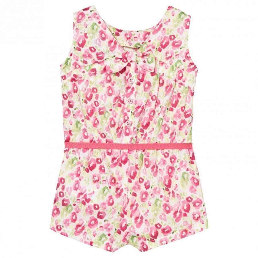 Mayoral Pink Floral Print Playsuit Potkupuku