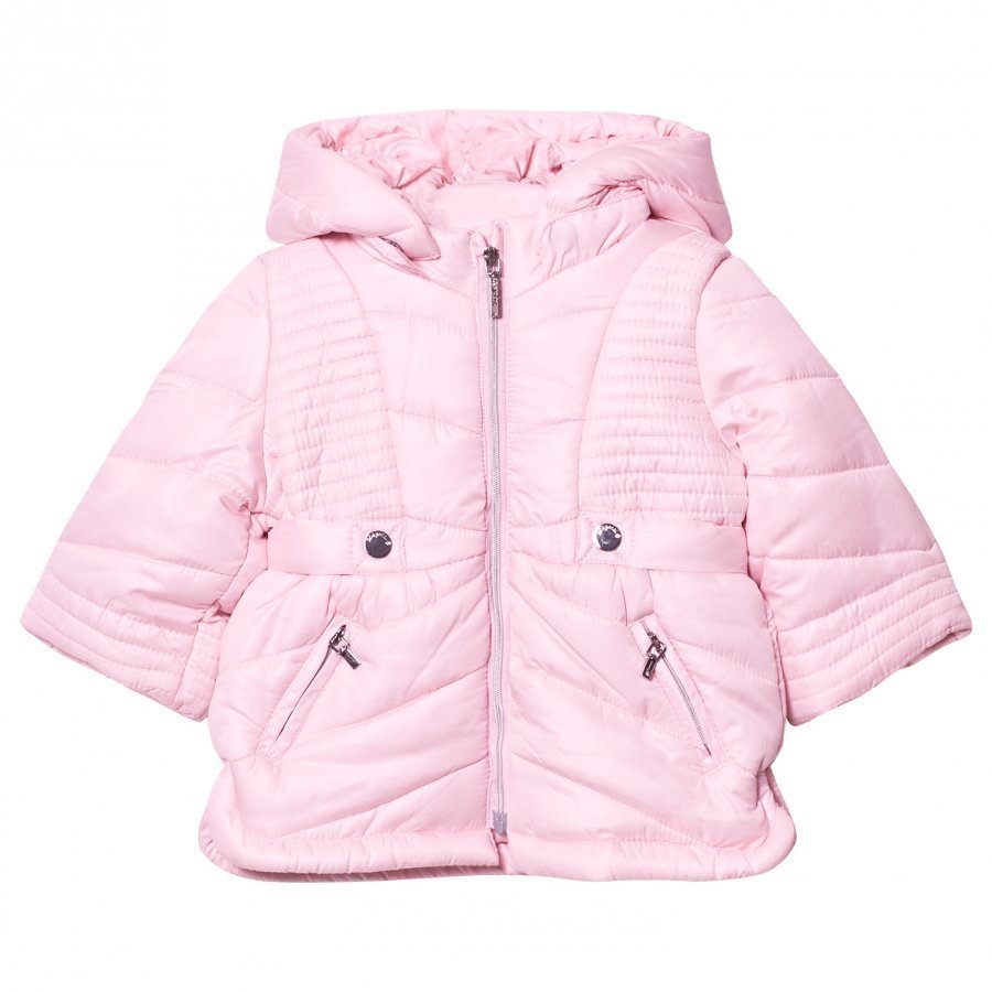 Mayoral Pink Hooded Puffer Coat Toppatakki