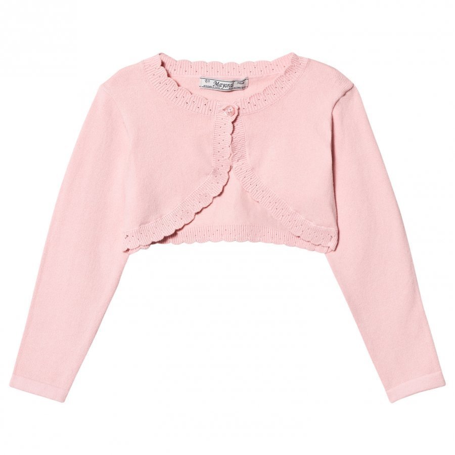 Mayoral Pink Knit Bolero