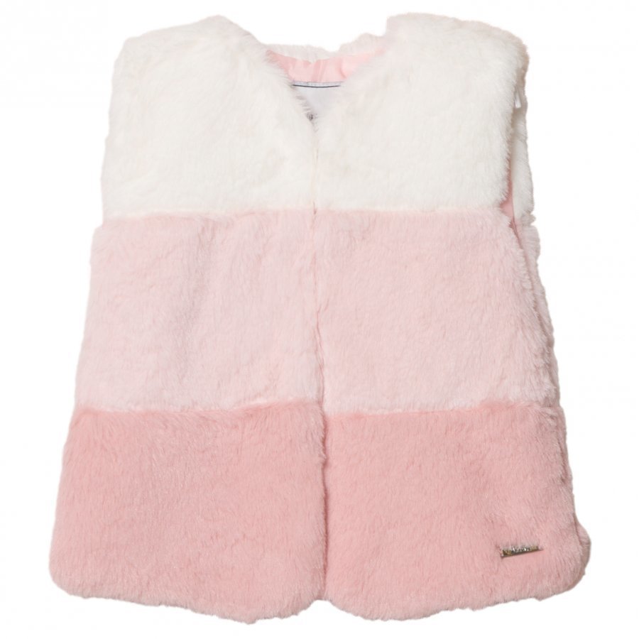 Mayoral Pink Ombre Faux Fur Gilet Toppaliivi