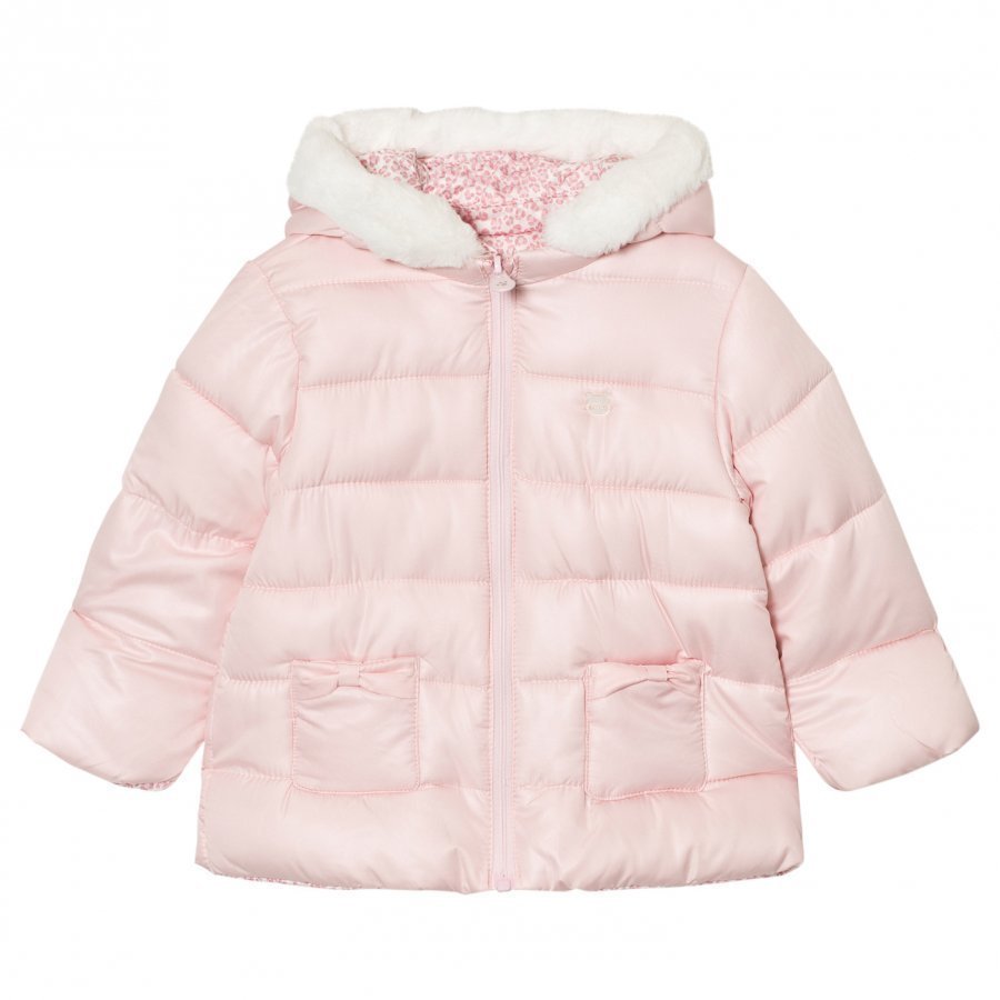 Mayoral Pink Padded Reversible Coat Parkatakki