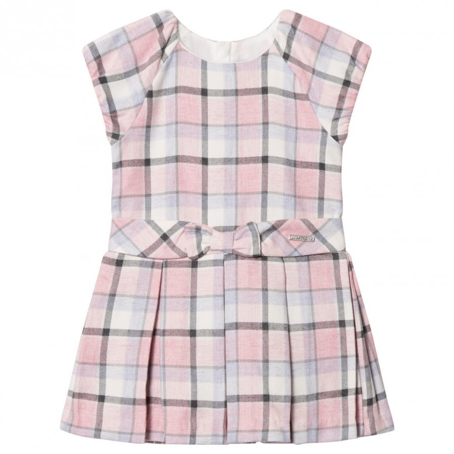 Mayoral Pink Plaid Dress Juhlamekko