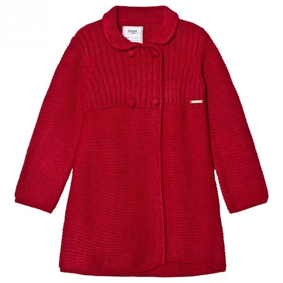 Mayoral Red Knitted Long Cardigan Neuletakki