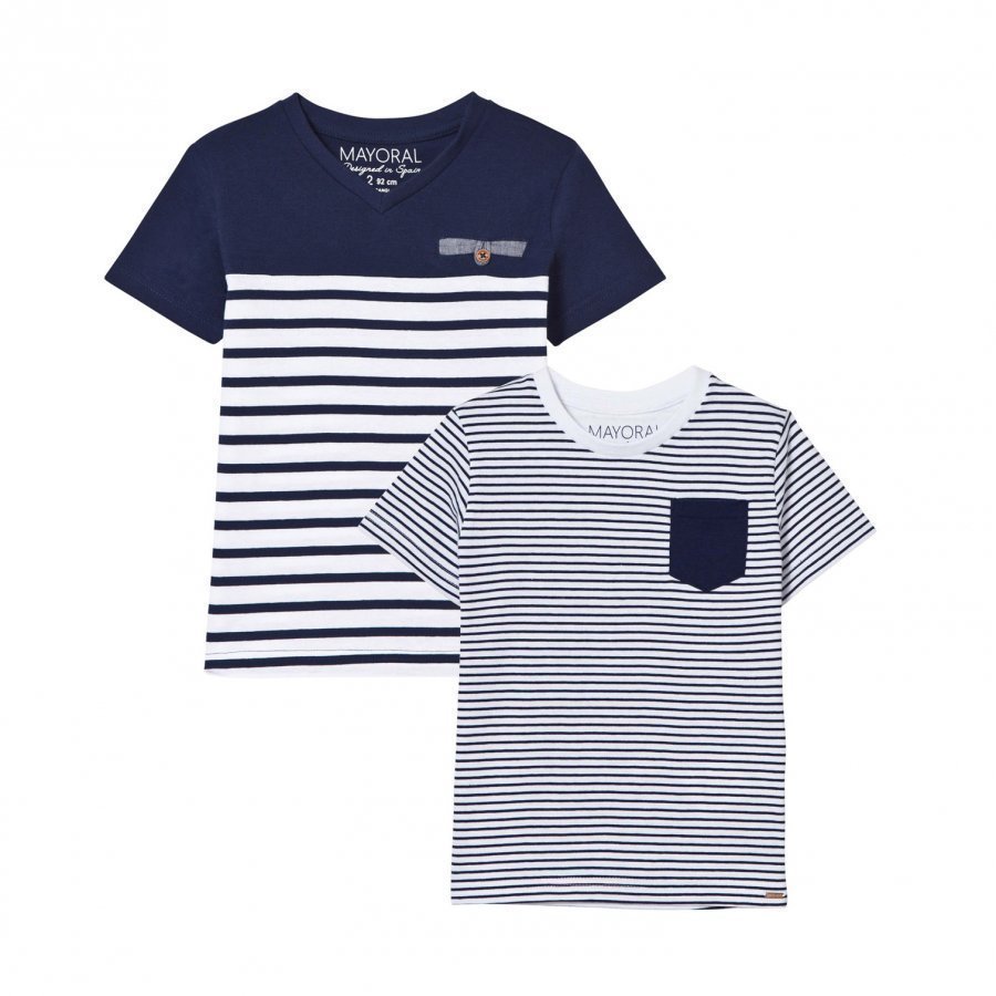 Mayoral Stripe Tee 2-Pack T-Paita