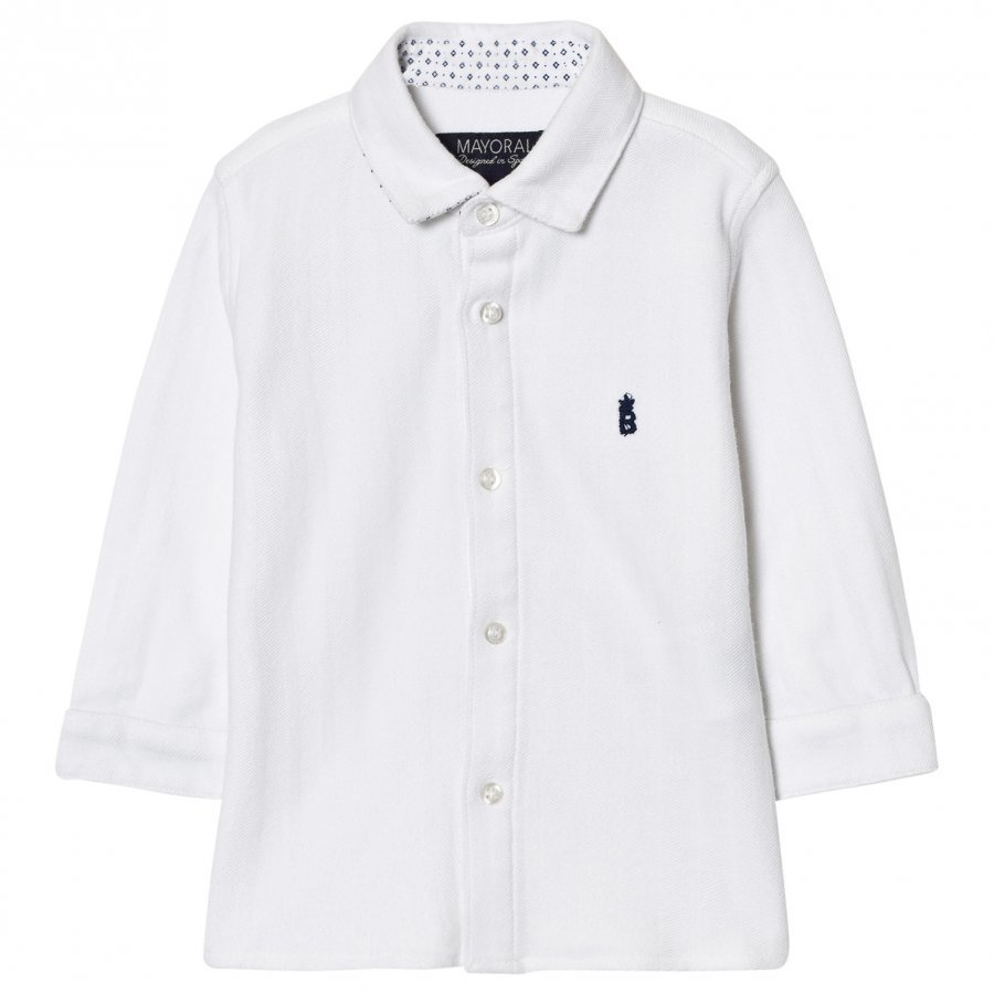 Mayoral White Classic Shirt Kauluspaita