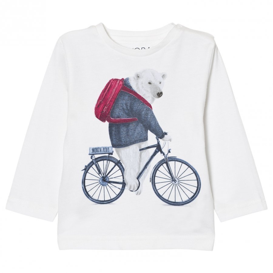 Mayoral White Polar Bear Print Tee T-Paita