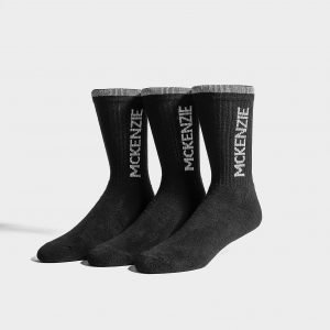 Mckenzie 3 Pack Sports Socks Sukat Musta