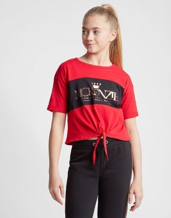 Mckenzie Girls' Coco Knot T-Shirt Punainen