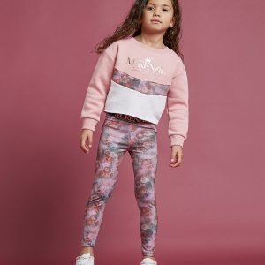 Mckenzie Girls' Mini Rosie Crew Suit Vaaleanpunainen