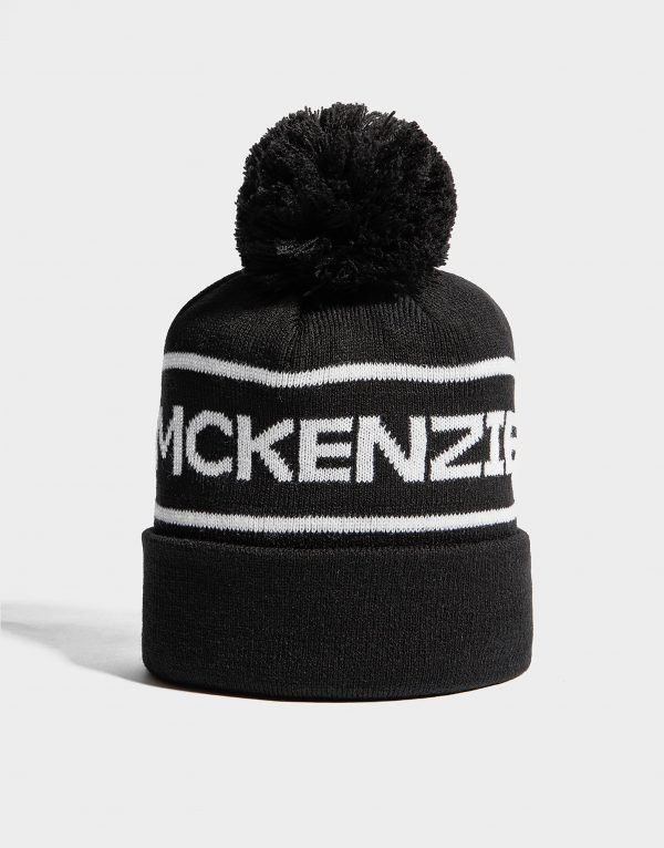 Mckenzie Nimbus Pom Beanie Hat Pipo Musta