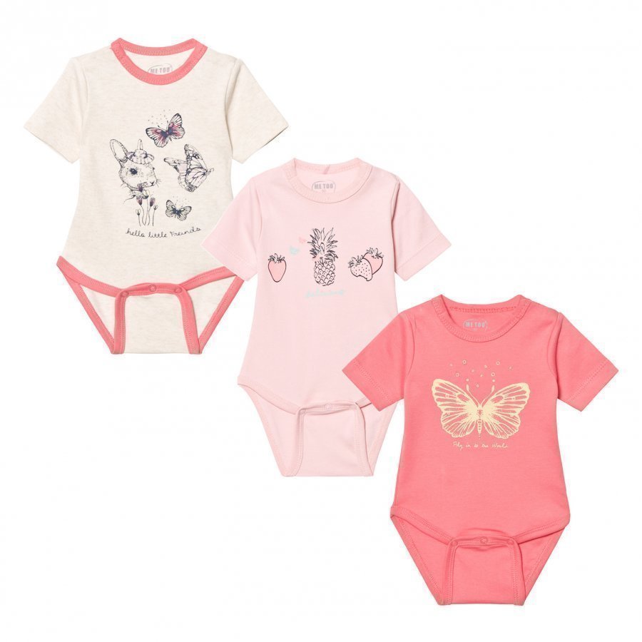 Me Too Las 280 3-Pack Baby Body Strawberry Pink Body