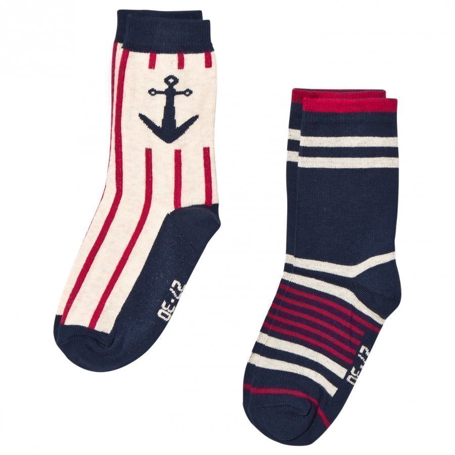 Melton 2 Pack Socks Marine Navy Sukat