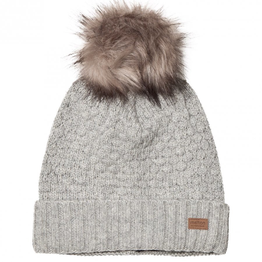 Melton Lamb Wool Sailor Hat Grey Pipo