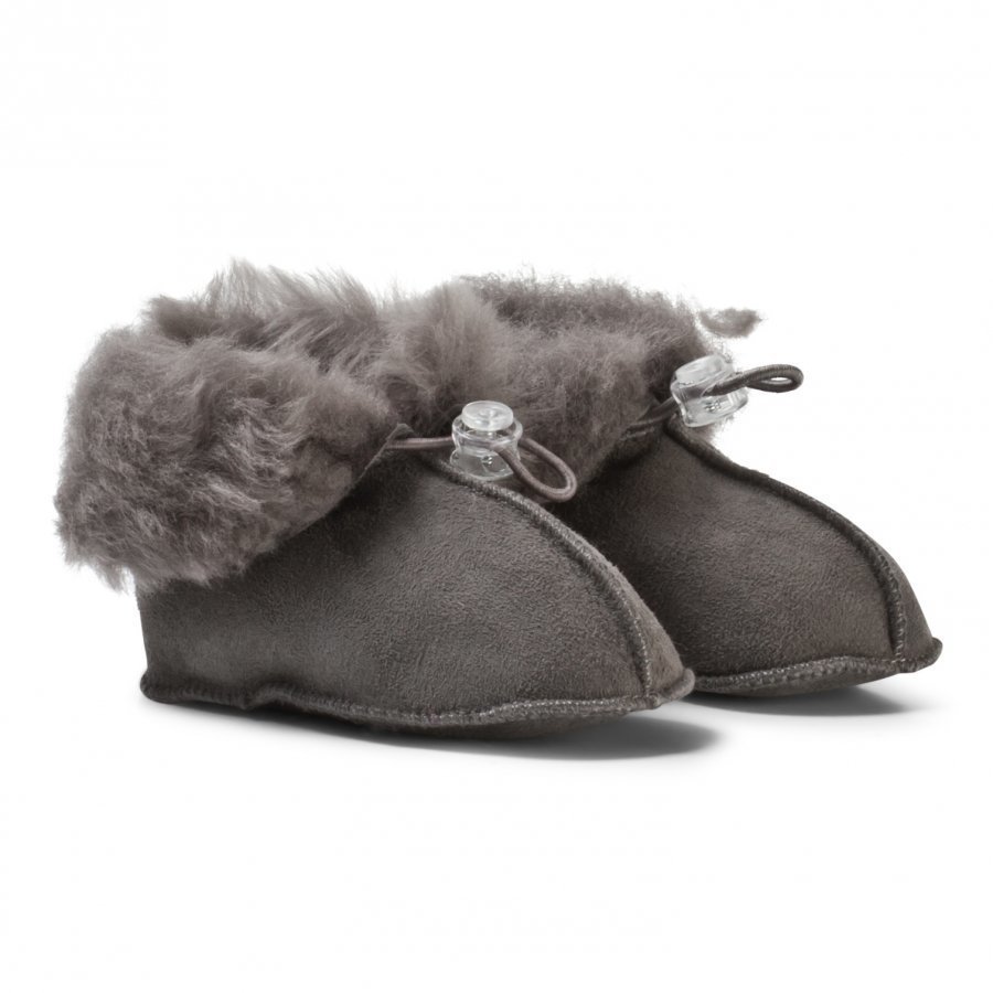 Melton Lamb Wool Shoes Dark Grey Vauvan Kengät