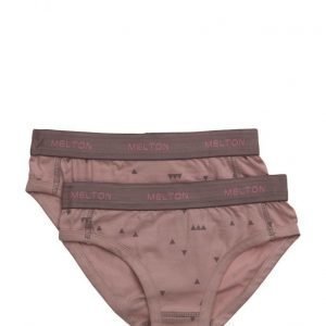 Melton Numbers 2-Pk Aop Girl Briefs