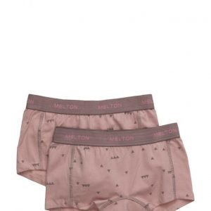 Melton Numbers 2-Pk Aop Girl Shorts