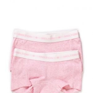 Melton Numbers 2-Pk Rib Girl Shorts