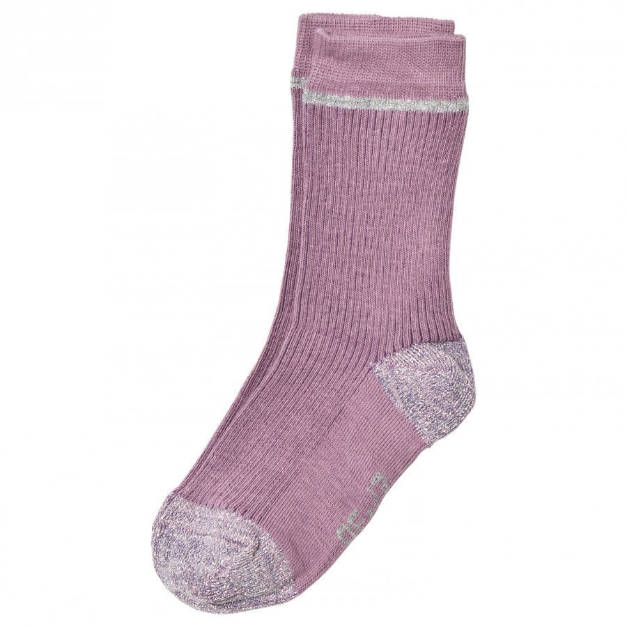 Melton Ribbed Socks Very Grape Sukat