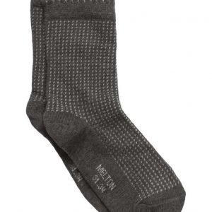 Melton Structure Sock W/Bubble Edge