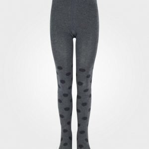 Melton Tights Lurex Dots Dark Grey Melange Sukkahousut