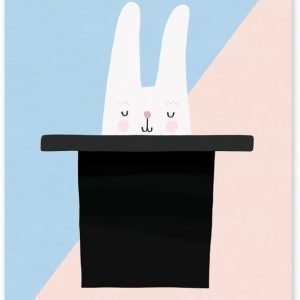 Michelle Carlslund Juliste Bunny Hat Trick 50 x 70 cm