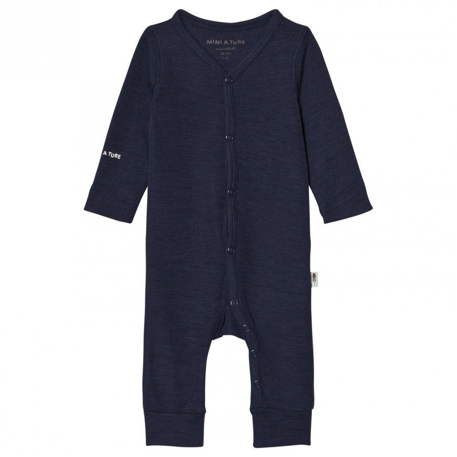 Mini A Ture Bamboo/Merino Mattie Romper B Mood Indigo Housut