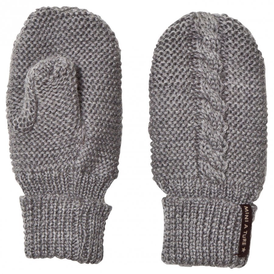 Mini A Ture Celin Mittens Grey Villalapaset