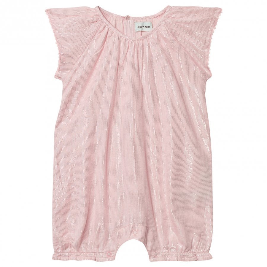 Mini A Ture Constance Romper Pale Dogwood Rose Romper Puku