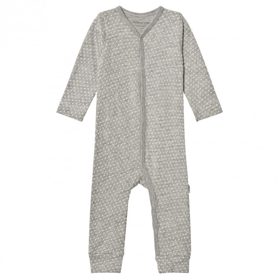 Mini A Ture Mattie One-Piece Light Grey Romper Puku