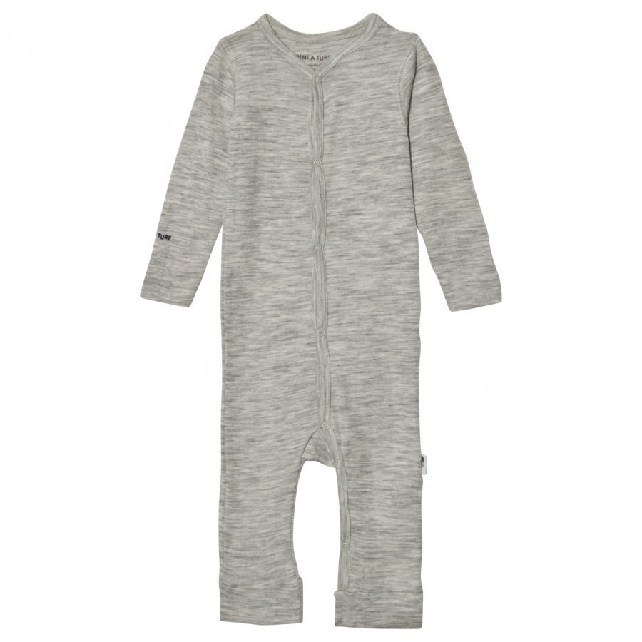 Mini A Ture Mattie Romper B Light Grey Melange Housut