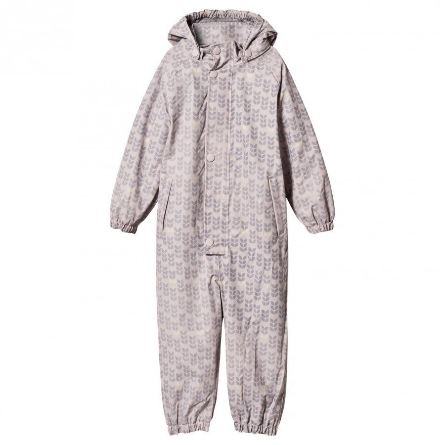 Mini A Ture Reinis Violet Lined Rainsuit Ice Print Sadehaalari