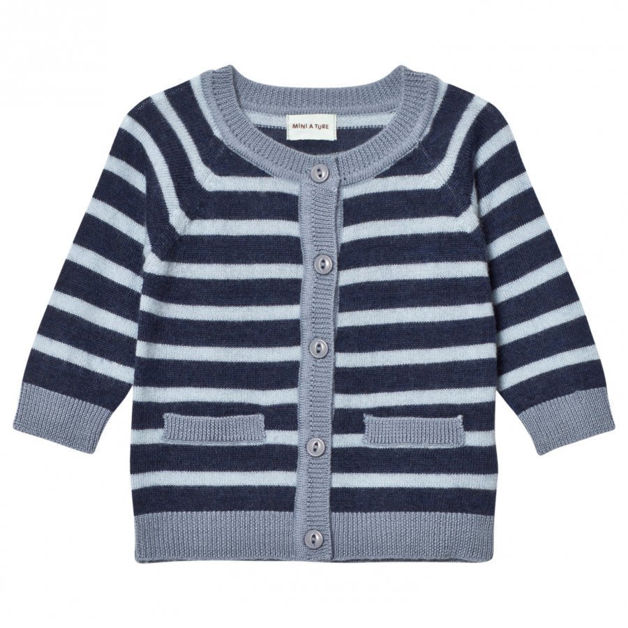 Mini A Ture Ursul Cardigan Mood Indigo Neuletakki