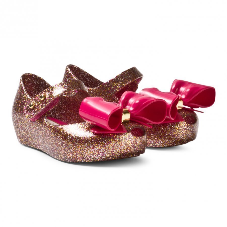 Mini Melissa Mini Ultragirl Viii Pink Glitter Ballerinat