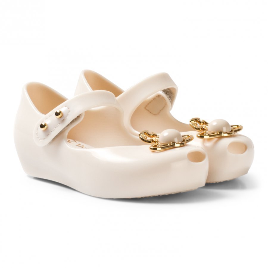 Mini Melissa Mini Ultragirl + Vivienne Westwood Ivory Pearl And Orb Ballerinat