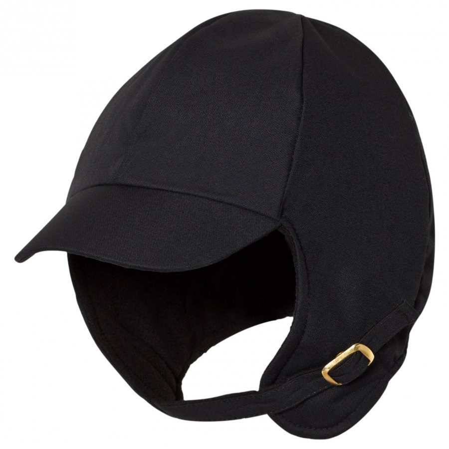 Mini Rodini Alaska Cap Black Lippis