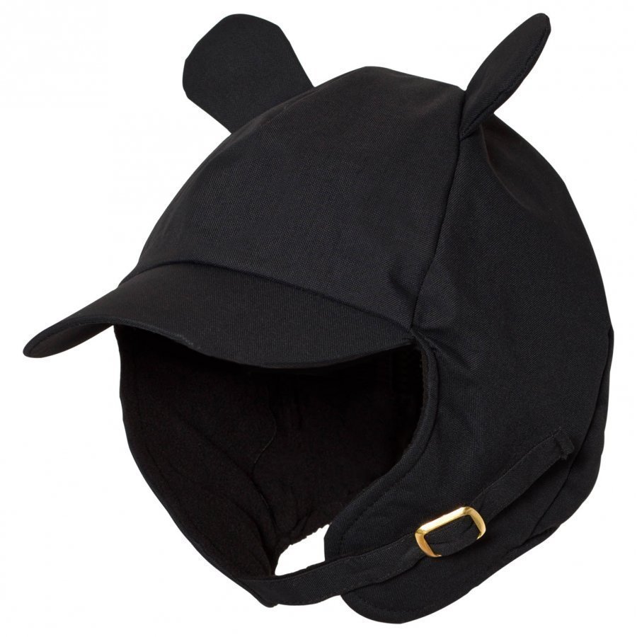 Mini Rodini Alaska Ear Cap Black Lippis