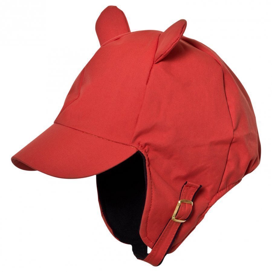 Mini Rodini Alaska Ear Cap Red Lippis