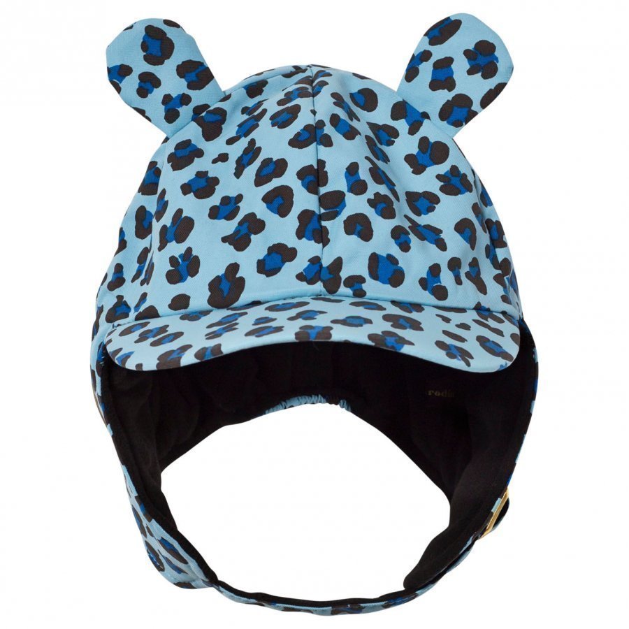 Mini Rodini Alaska Leopard Cap Blue Pipo