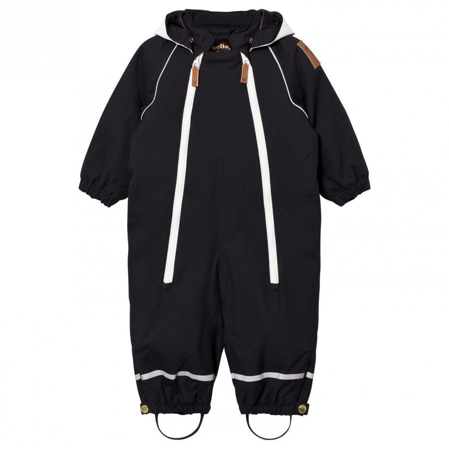 Mini Rodini Alaska Panda Baby Snowsuit Black Toppahaalari