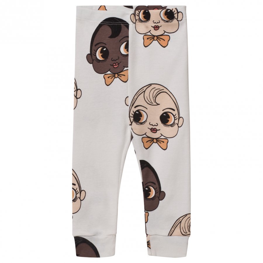 Mini Rodini Babies Leggings White Legginsit