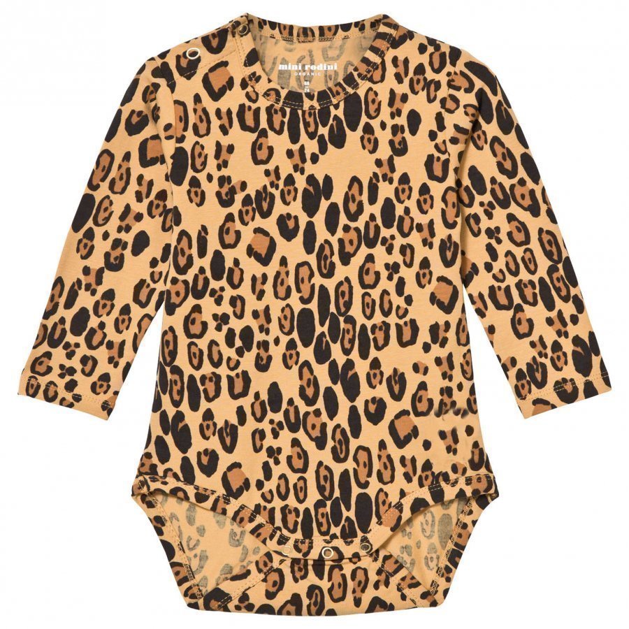 Mini Rodini Basic Leopard Baby Body Beige Body