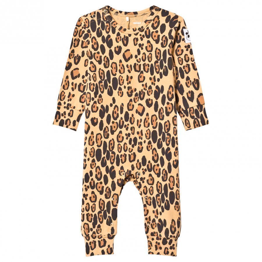 Mini Rodini Basic Leopard Baby One-Piece Beige Body